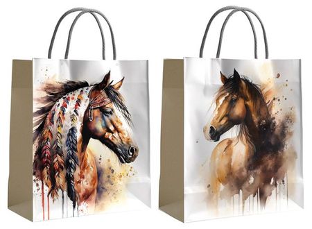 Пакет подарочный Centrum коричневый крафт Символ года, 33х45х12 см 1 шт в ассортименте