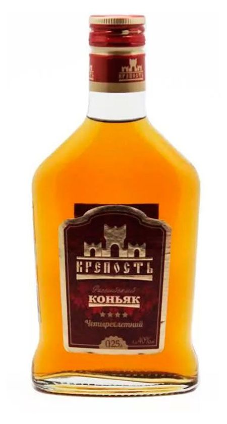 Коньяк Крепость четырехлетний Россия, 0,25 л игнатий брянчанинов крепость и утешение игнатий брянчанинов духовные наставления