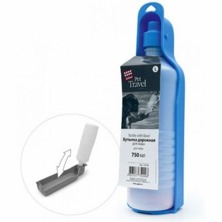 Миски GiGwi Пластиковая дорожная бутылка, 750 мл (750  мл)