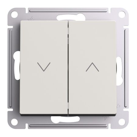 Кнопка управления жалюзи Systeme Electric AtlasDesign встраиваемая бежевая (ATN000219)