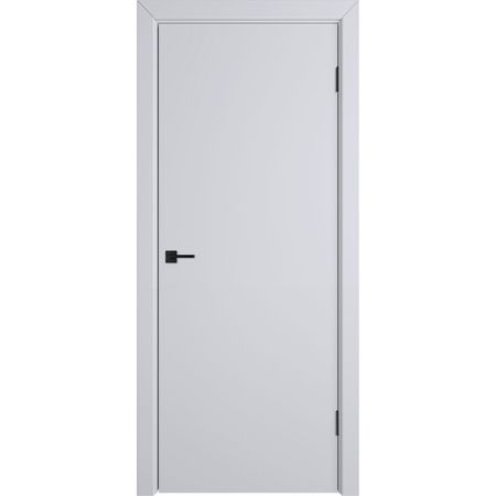 Дверь межкомнатная Ньюта 600х2000 мм эмаль светло-серая глухая