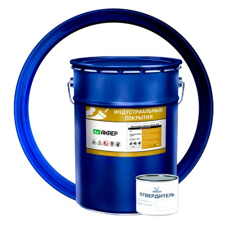 Краска эпоксидная для бетонных полов Мицар Акрэп-Б10 двухкомпонентная белая 20 кг+0,4 кг