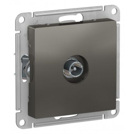 Розетка телевизионная Systeme Electric AtlasDesign встраиваемая сталь (ATN000991)