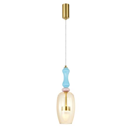 Светильник светодиодный подвесной Arte Lamp Coral 3000К 8 Вт 3 кв.м латунь IP20 (A2405SP-9YL)