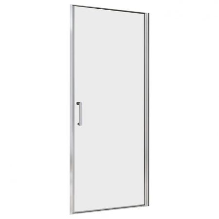Душевая дверь Abber стекло прозрачное 80х195 см профиль хром 6 мм распашная (AG04080)