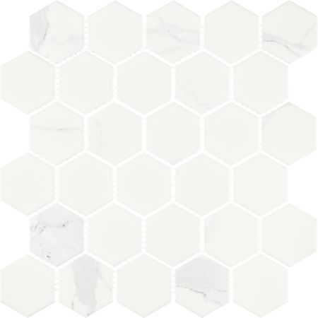 Мозаика Starmosaic Hexagon серая керамическая 278х265х6 мм матовая