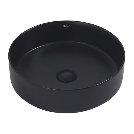 Раковина Abber Bequem 40 см накладная черная матовая (AC2109MB)