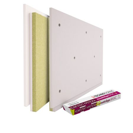 Панель звукоизоляционная AcousticGyps Basic 40х600х1200 мм с комплектом крепежа владимир михайлович баранов антикоррупционное законодательство субъектов рф сборник нормативных правовых актов