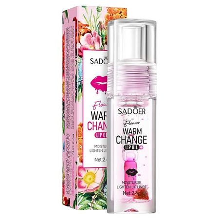 Масло для губ SADOER Масло для губ согревающее масло для губ sadoer масло для придания объема губам увлажняющее с вазелином