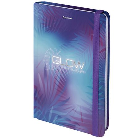 Блокнот BRAUBERG Блокнот с резинкой А5 Glow