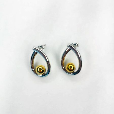 Серьги GILMEEVA Серьги пусеты серебристые водостойкие стикеры funcolour 6040 серебристые