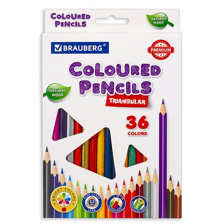 Набор карандашей BRAUBERG Карандаши цветные PREMIUM механические карандаши kawaii 5 6 мм 2b 4b 6b 8b