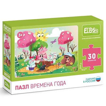 Настольная игра EL'BASCO Пазл детский 27х20 см Времена года Весна копия   монеты карлос ii севилья 1699 года