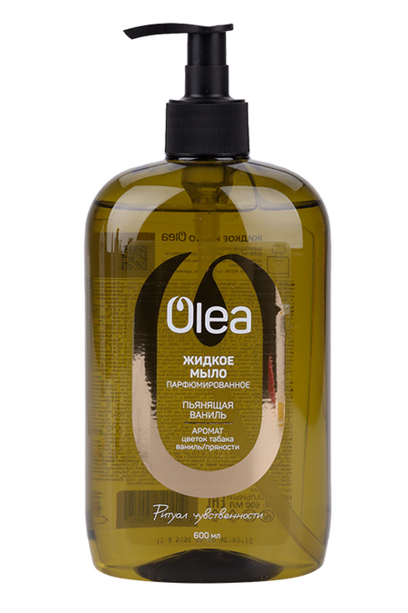 Мыло OLEA жид парфюмированное Пьянящая ваниль, 600 мл, флакон-дозатор