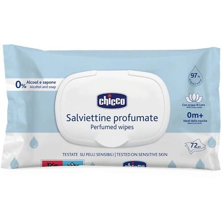Салфетки для тела CHICCO Салфетки очищающие, 72 шт салфетки очищающие diva универсальные 8х8шт