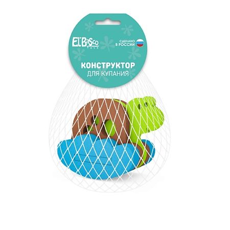 Игрушка для ванной EL'BASCO Игрушка-конструктор для купания Черепаха одноразовые ы посуды для вечеринки океанская черепаха
