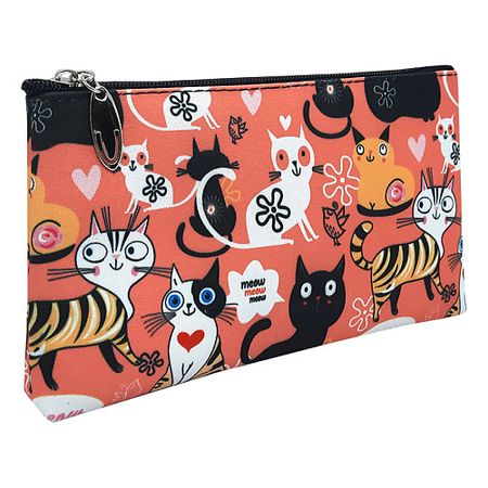 Косметичка ALISSIROSSI Косметичка женская маленькая плоская из ткани 