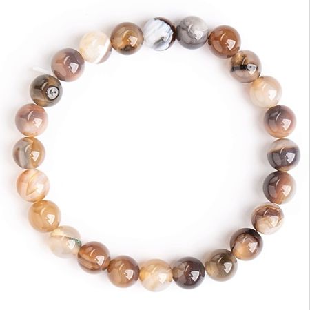 Браслет AGAT-ILONA Браслет из натурального агата резная статуя льва из моха агата