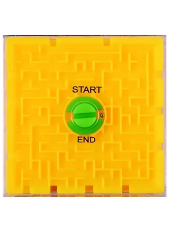 Головоломка Лабиринт двусторонний, 7*7*1,5см (2778-1)(орр)