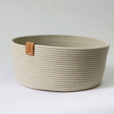 Корзина для хранения OLALA HOME Круглая открытая корзина открытая неоновая вывеска с котом