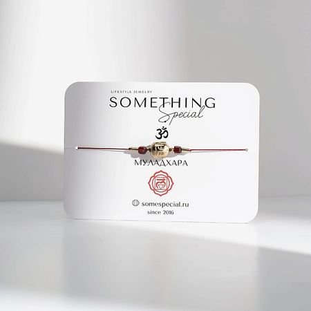 Браслет SOMETHING SPECIAL LIFESTYLE JEWELRY Браслет Чакра Муладхара с гранатом