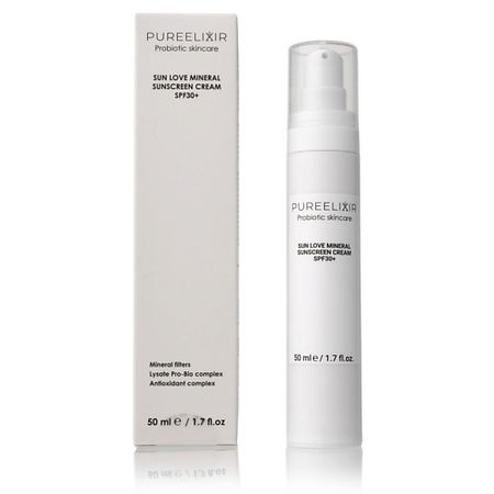 Солнцезащитный крем для лица PUREELIXIR Крем для лица минеральный солнцезащитный SPF 30 симбиотический минеральный образец пирита из мьянмы