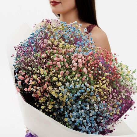 Букет живых цветов БУКЕТНАЯ ЛАВКА Радужные сны лазерные пакеты пэт cpp радужные 7x10 см