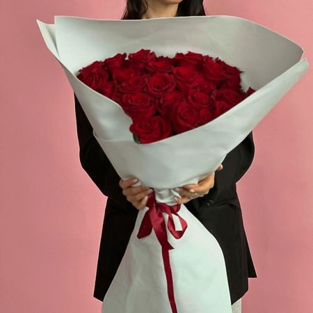 Букет живых цветов ШОПЕН Букет гигант из красных роз букет живых ов fantasy гигант из хризантем