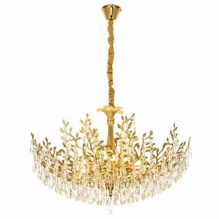 Люстра Citilux Ritz CL310122 золотистая