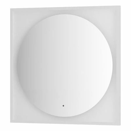 Зеркало Defesto Еclipse 80х80 18W белая рама, с LED-подсветкой, ИК выключатель, нейтральный свет DF 2228R