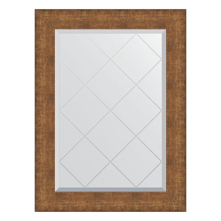 Зеркало с гравировкой в багетной раме Evoform медная кольчуга 88 мм 67x89 см