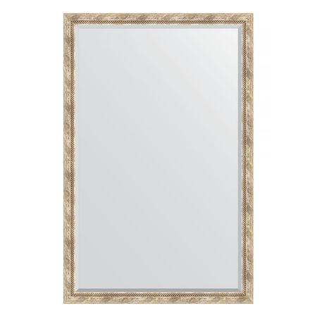 Зеркало с фацетом в багетной раме Evoform прованс с плетением 70 мм 113х173 см
