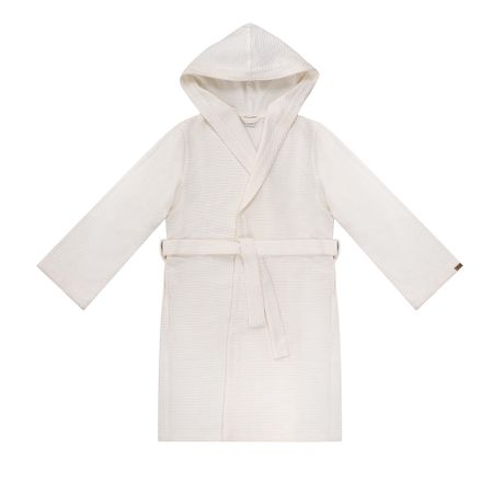 Халaт вафельный женский с капюшоном Cleanelly Сенсо р50 молочный