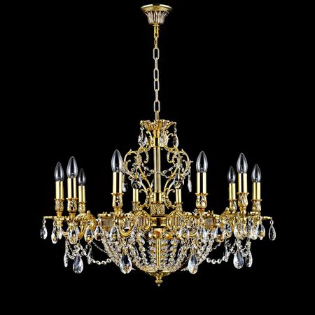 Люстра Catic 75006/10 -золото/кофе