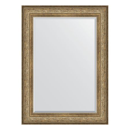 Зеркало с фацетом в багетной раме Evoform виньетка античная бронза 109 мм 80х110 см