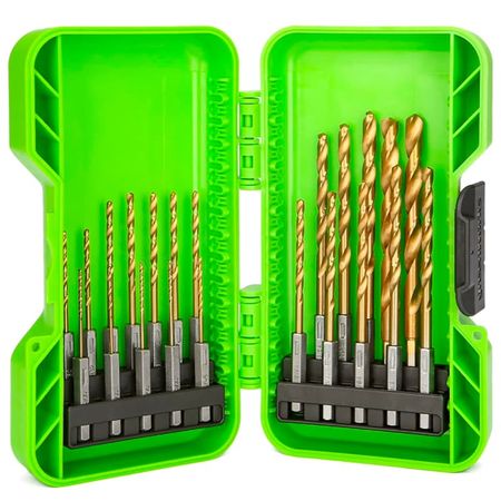 Набор сверл HSS-TiN Greenworks 2943907