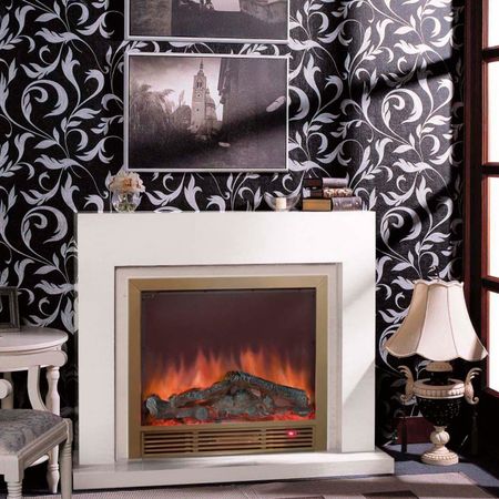 Комплект с электрической топкой Glenrich Астория deluxe sharm 33 br vs-33