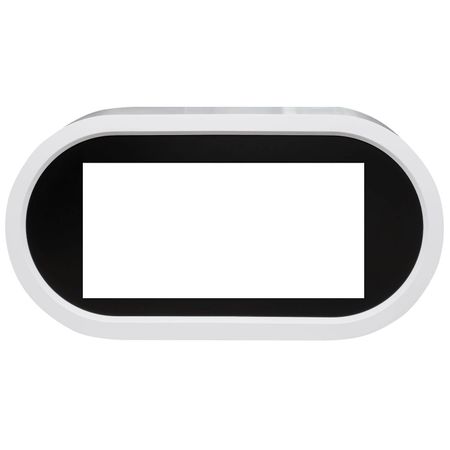 Портал Royal Flame Ellipse Белый с черным (ширина 1450 мм)