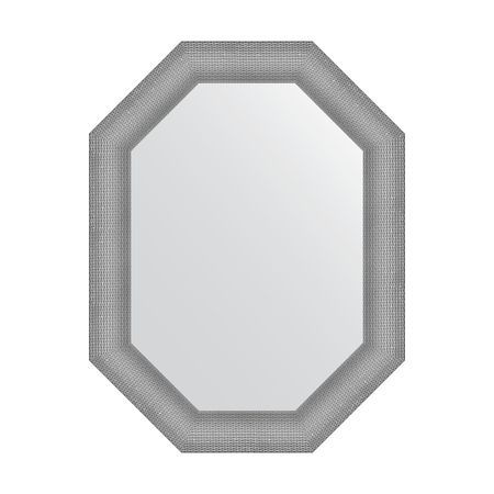 Зеркало в багетной раме Evoform серебряная кольчуга 88 мм 66x86 см