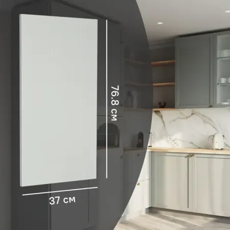 Фальшпанель для кухонного шкафа Кинель 37x76.8 см KONSENSA ДСП цвет серо-зеленый