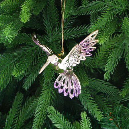 Игрушка ёлочная Christmas Wonderlan из акрила колибри золотистая 9 см