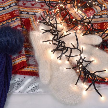 Электрогирлянда новогодняя Kaemingk занавес 200 см 480 LED желтый, со стартовым шнуром для творчества эпоксидная смола арт 09406