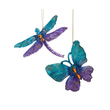 Игрушка елочная Kurt S. Adler стрекоза/бабочка 11см (T3656) в ассортименте мягкая игрушка ёжик в ассортименте 9 11см в крафт коробке 12 01570 с2