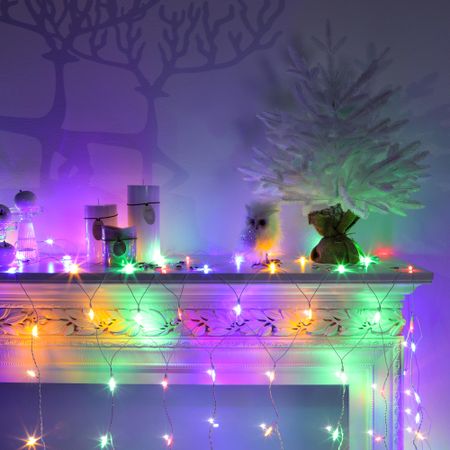 Гирлянда новогодняя стартовая Reason 162 LED мультиколор/теплый белый 282х90 см