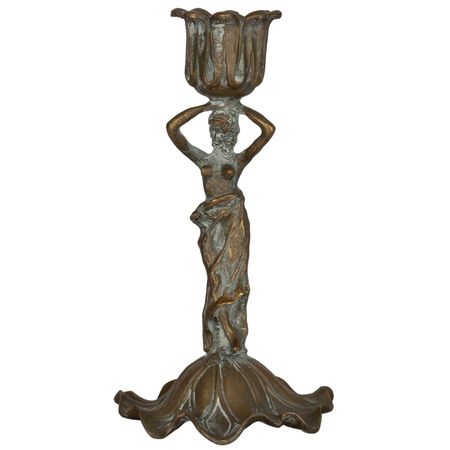 Подсвечник Glasar нимфа 8.5x8.5x15.5 см