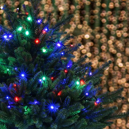 Электрогирлянда новогодняя уличная Reason 200 RGB LED 200х150 см со стартовым шнуром