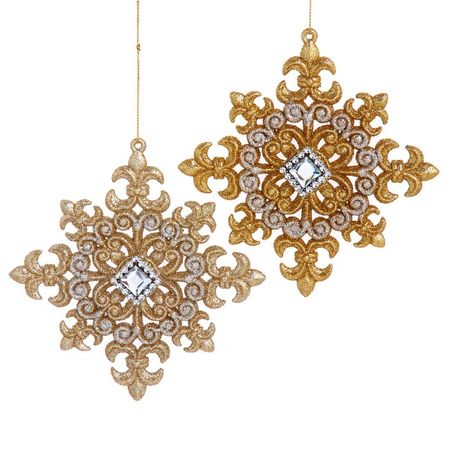 Игрушка елочная Kurt S.Adler снежинки 13 см в ассортименте