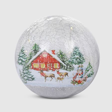 Шар Yancheng Shiny стеклянный декоративный с подсветкой 15х14,5 см декоративный бюст 3d конструктор из картона тесла