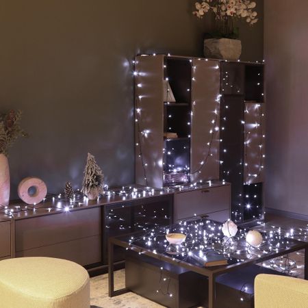 Гирлянда новогодняя уличная Lotti 500 белых maxiLEDs со стартовым шнуром