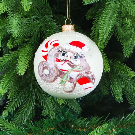 Шар ёлочный Snow and Stars змейка с конфеткой 10 см алексей юрьевич пехов хроники сиалы змейка